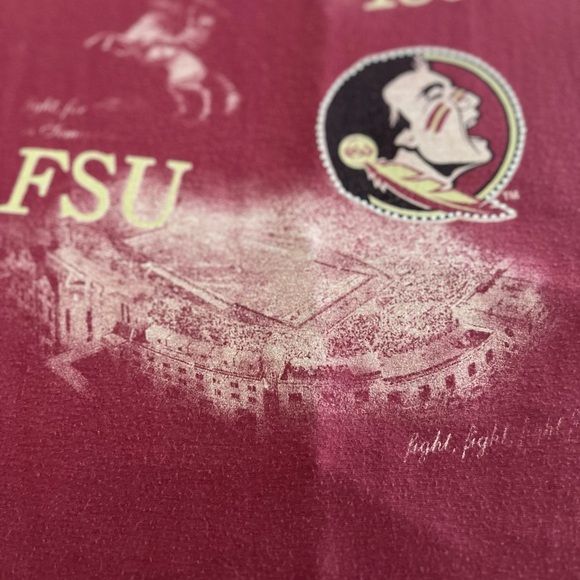 Florida State University Women's Red Top size 2X Made in USA - Picture 4 of 10